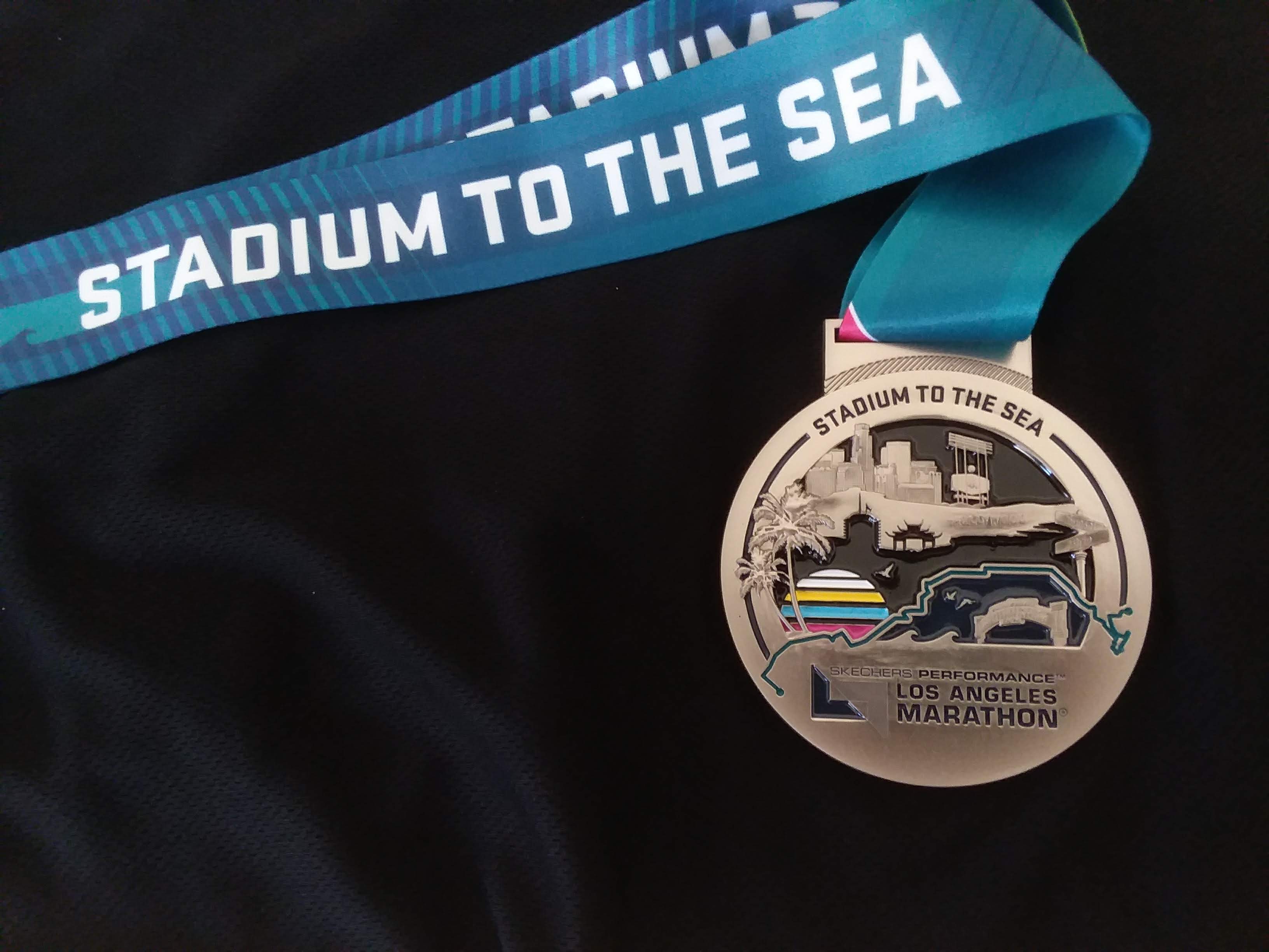 Marathon, 2019, L.A., Finishers Medal, Back
